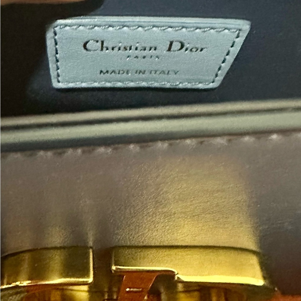Dior Blue Leather CD Logo Belt Bag with Gold Hardware - Picture 6 of 10